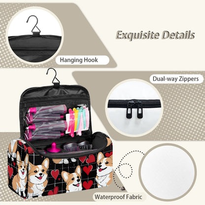 Corgi Hair Dryer Storage bag Hair Dryer Carrier hair dryer tote hair dryer organizer bag