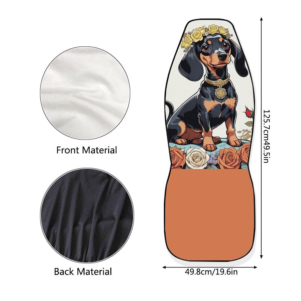 dachshund seat covers 4 color choices