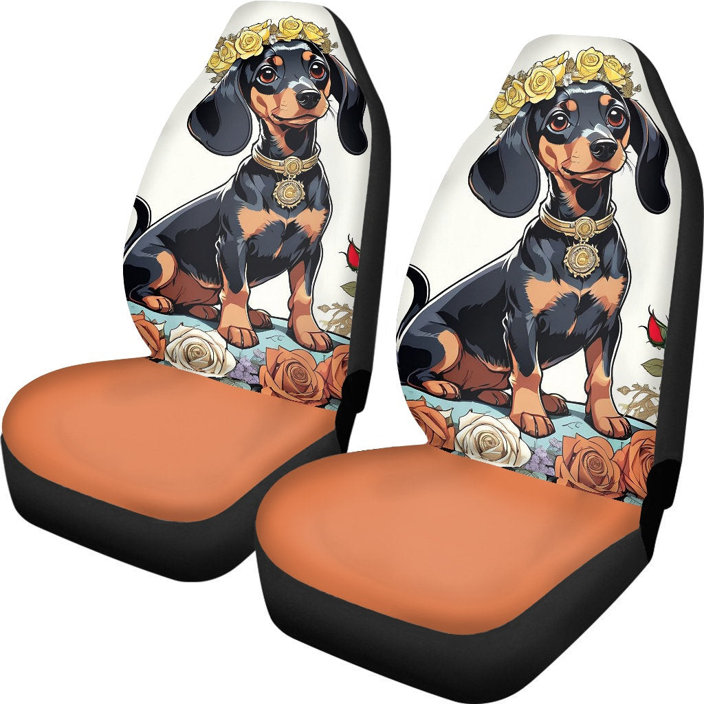 dachshund seat covers 4 color choices