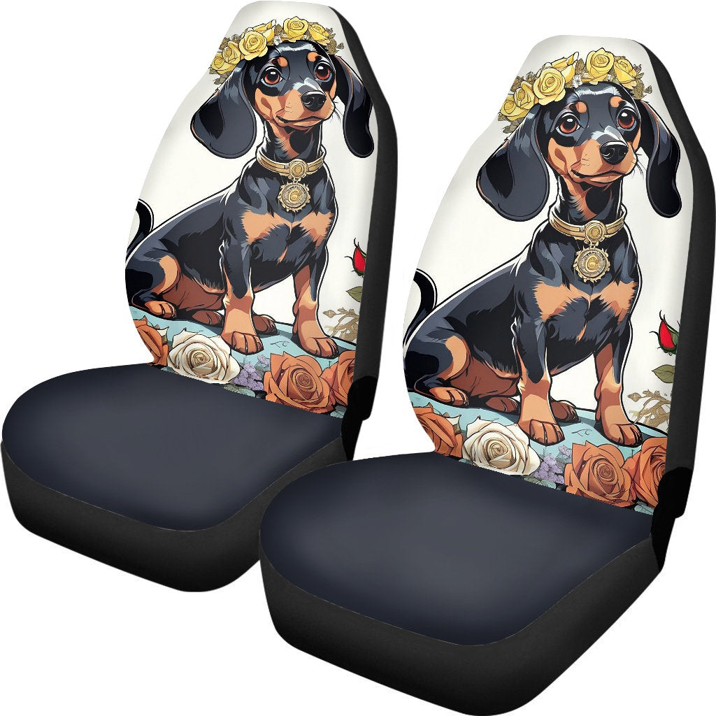 dachshund seat covers 4 color choices