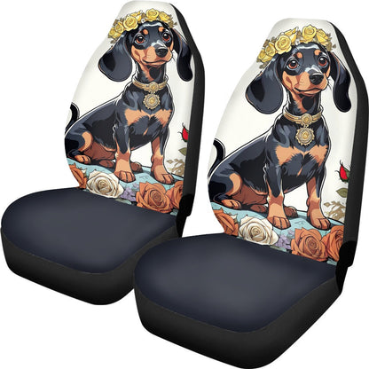 dachshund seat covers 4 color choices