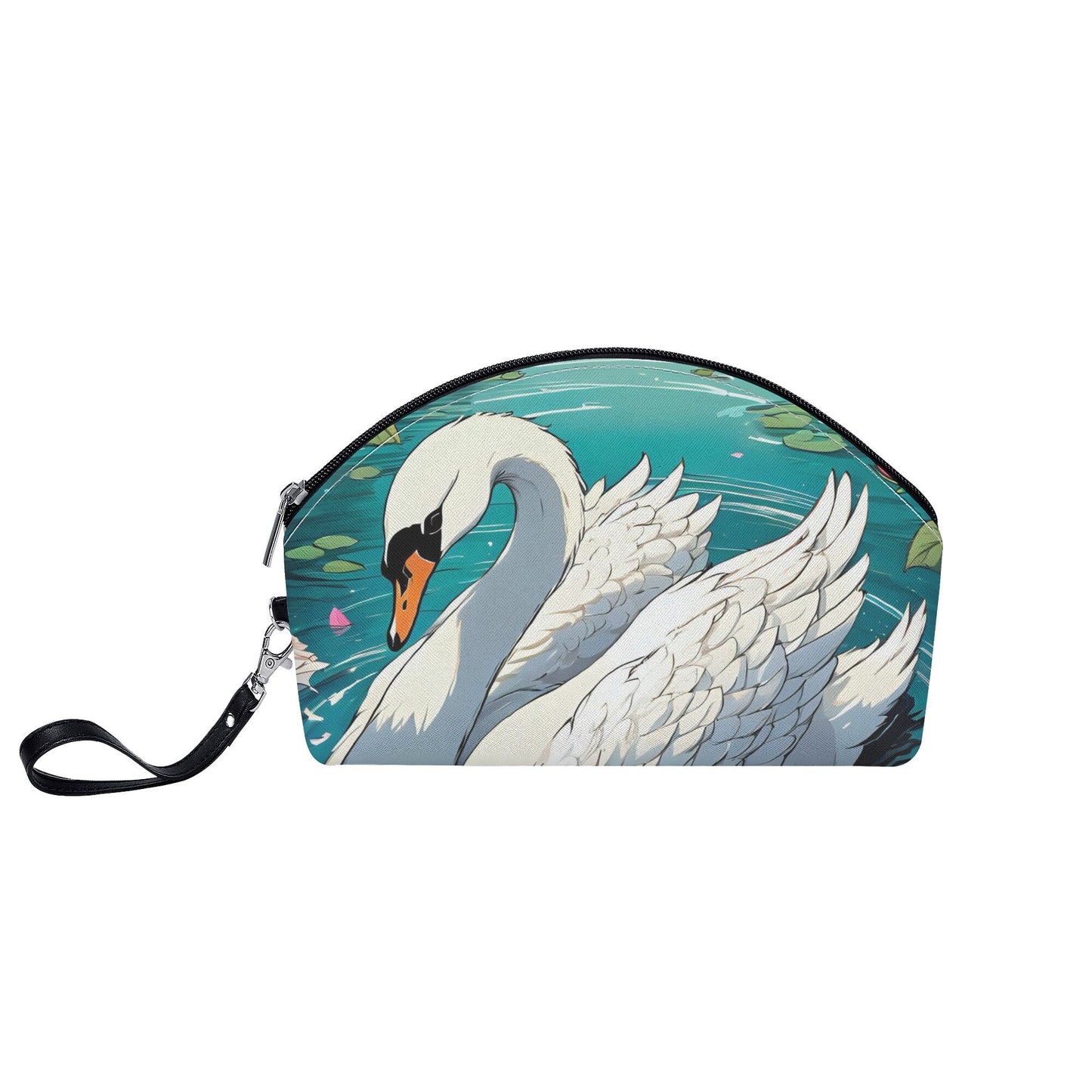 Swan Curved Cosmetic Bag