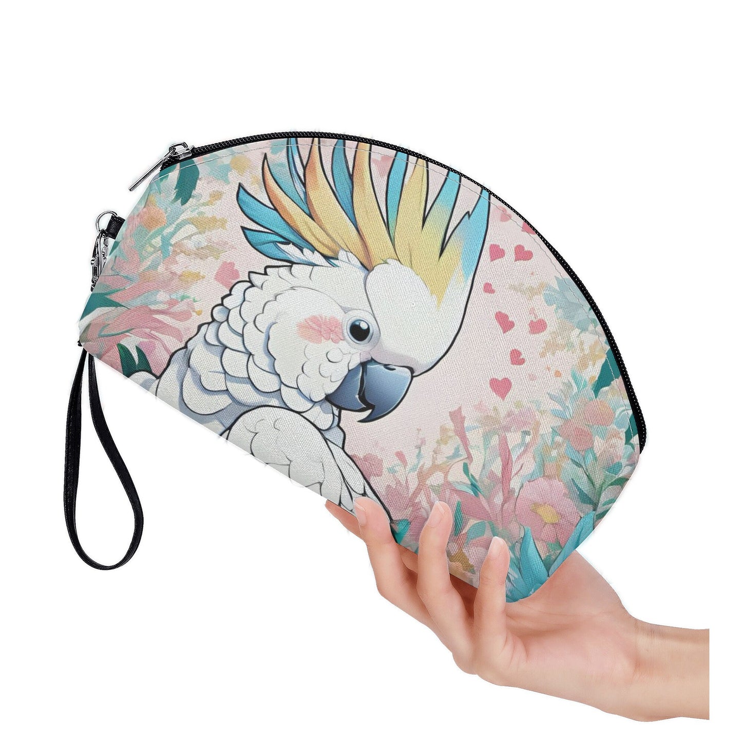 Cockatoo Curved Cosmetic Bag