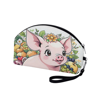 Pig Curved Cosmetic Bag