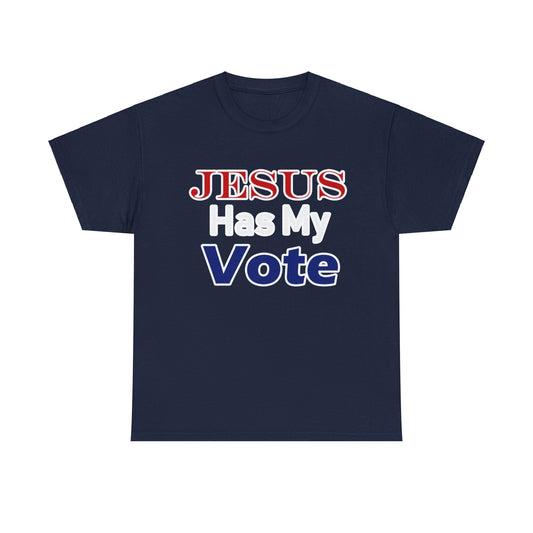 Jesus Has My Vote Unisex Heavy Cotton Tee
