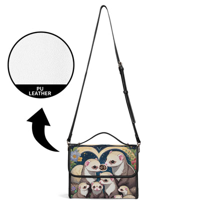 ferret PU Leather Satchel Bag