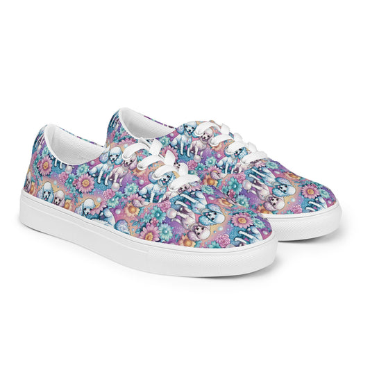 Yorkie Women’s lace-up canvas shoes
