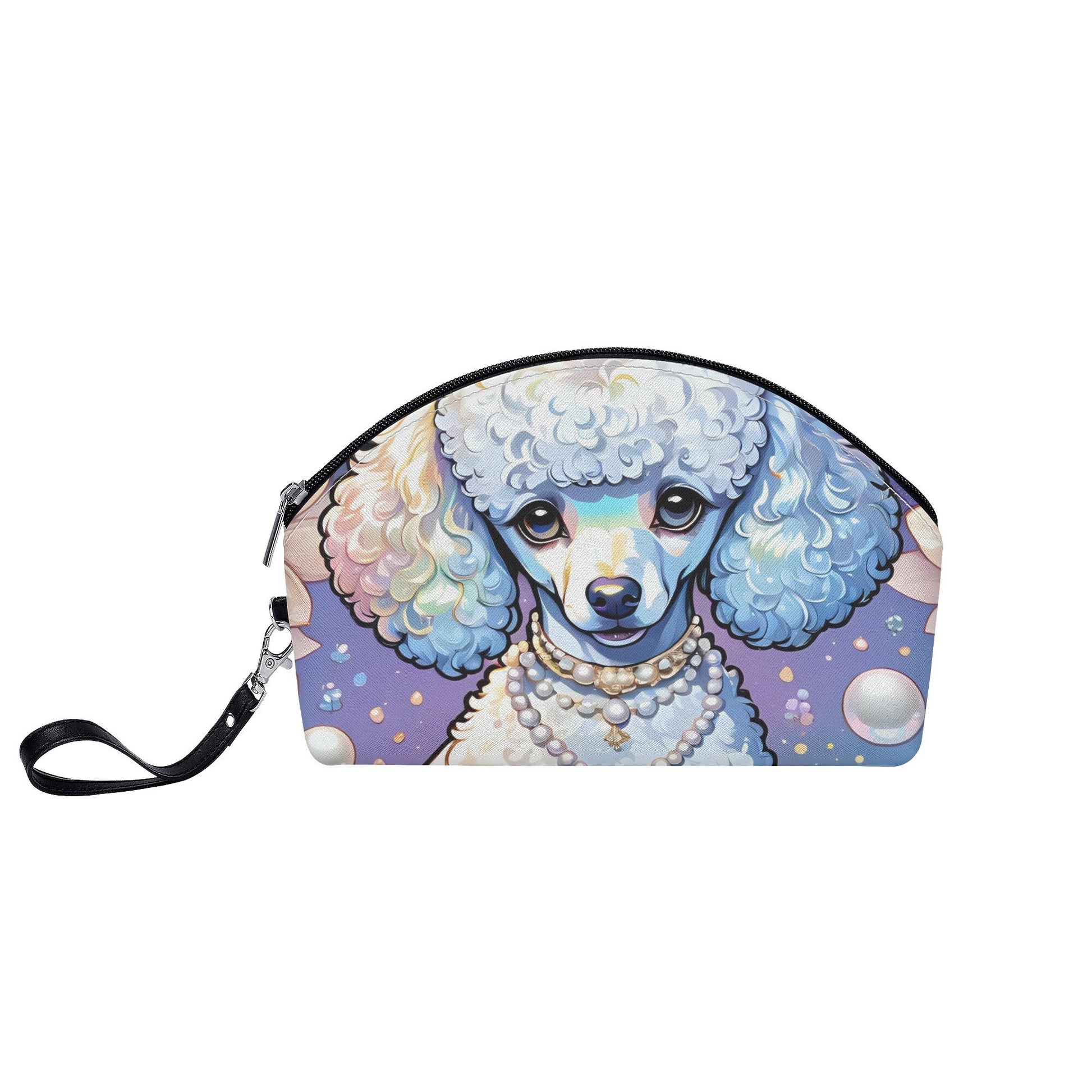 Poodle Curved Cosmetic Bag