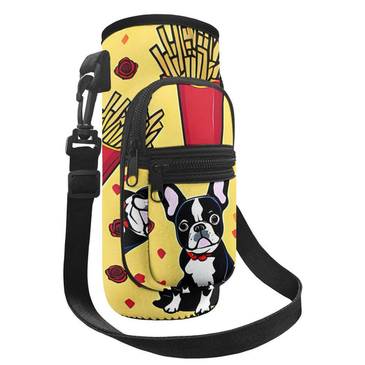 Frenchie Water Bottle Cover Holder | Cute and Practical Accessory for French Bulldog Lovers"