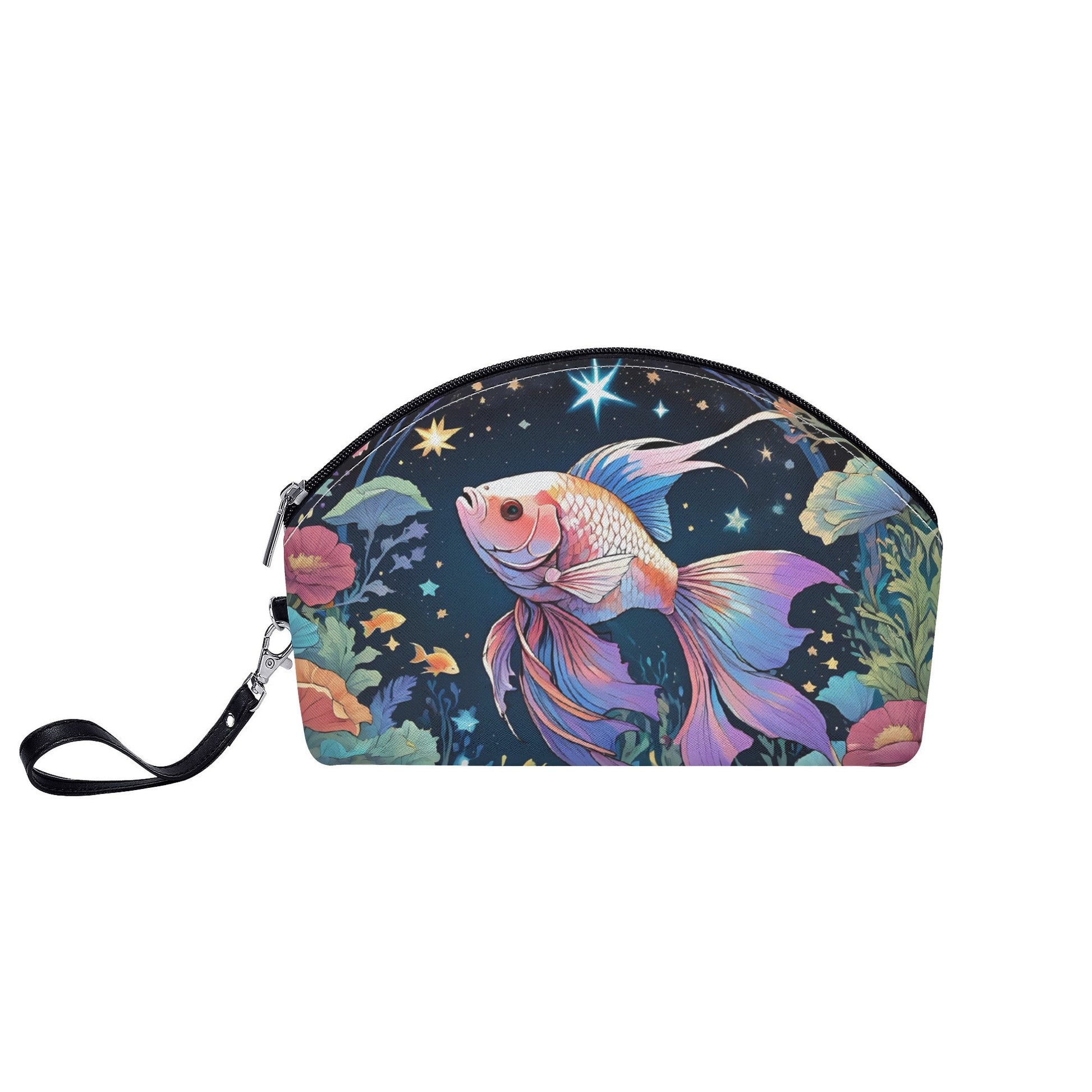 Beta Fish Curved Cosmetic Bag