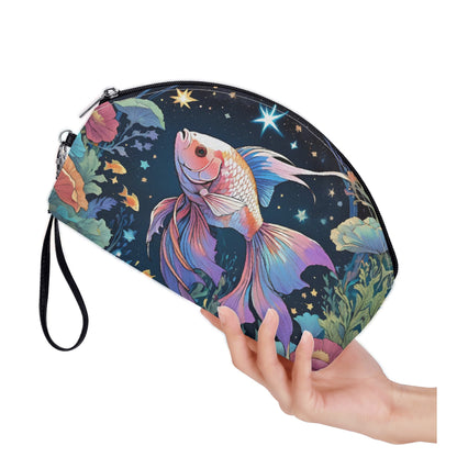 Beta Fish Curved Cosmetic Bag