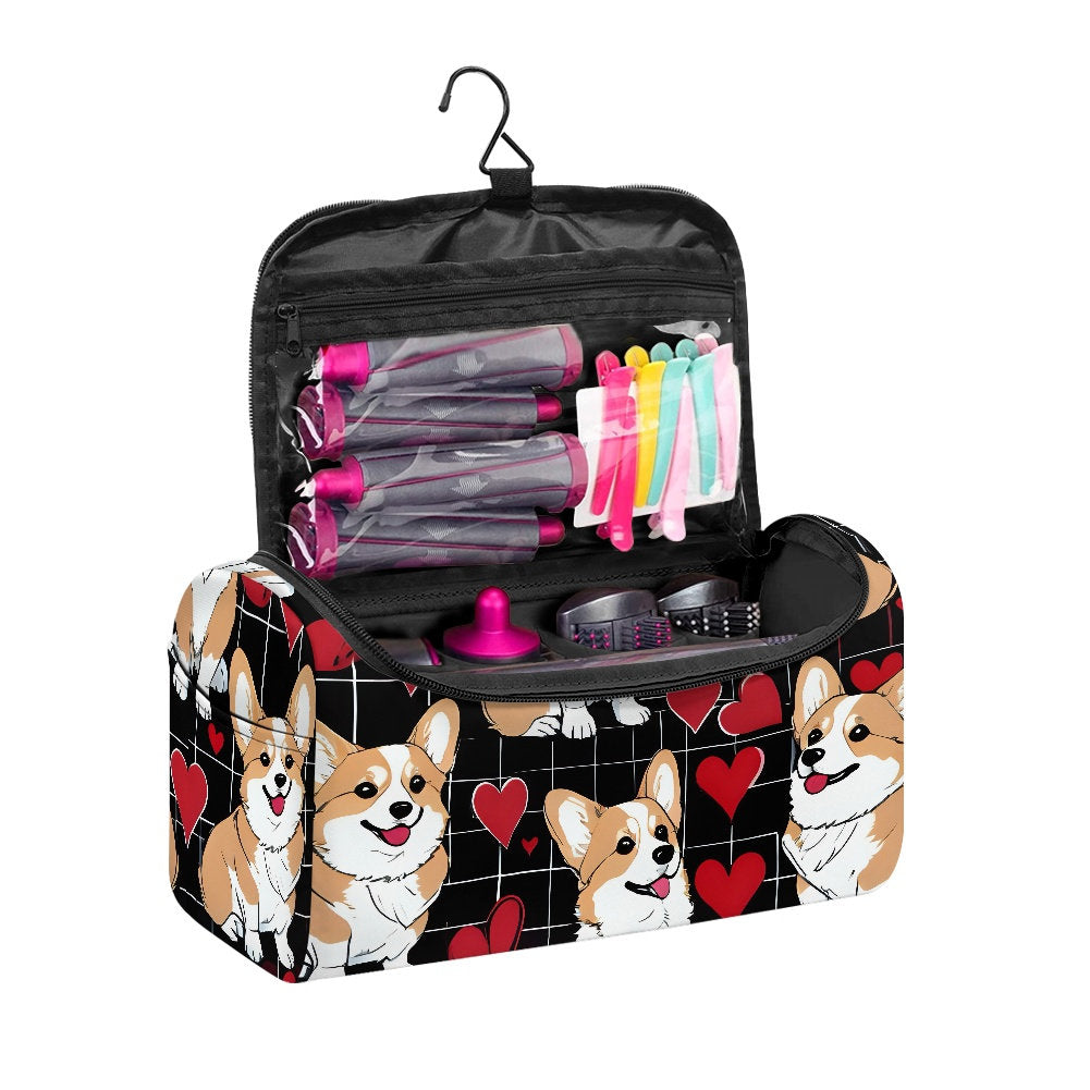 Corgi Hair Dryer Storage bag Hair Dryer Carrier hair dryer tote hair dryer organizer bag