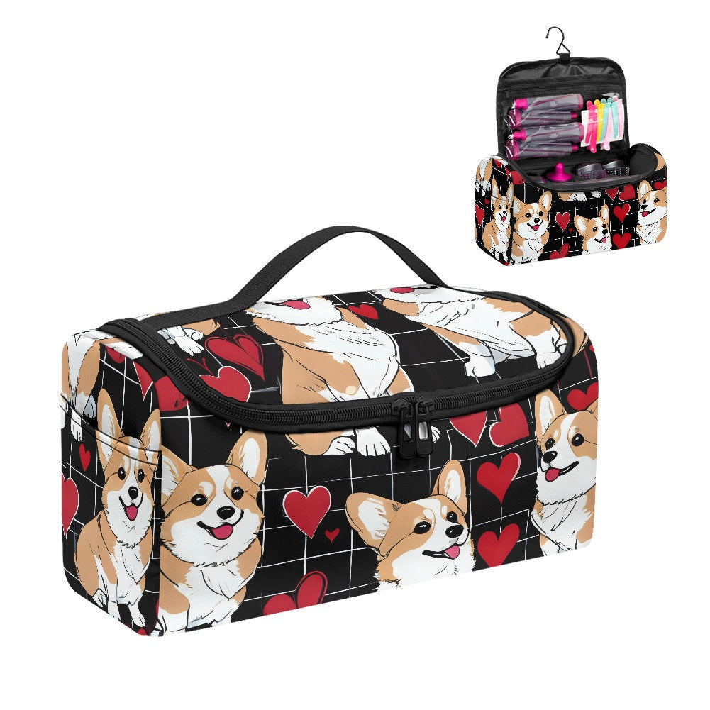 Corgi Hair Dryer Storage bag Hair Dryer Carrier hair dryer tote hair dryer organizer bag